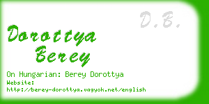 dorottya berey business card